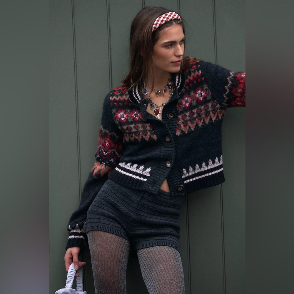 Free People Millie Cardi in Black - Picture 5 of 14